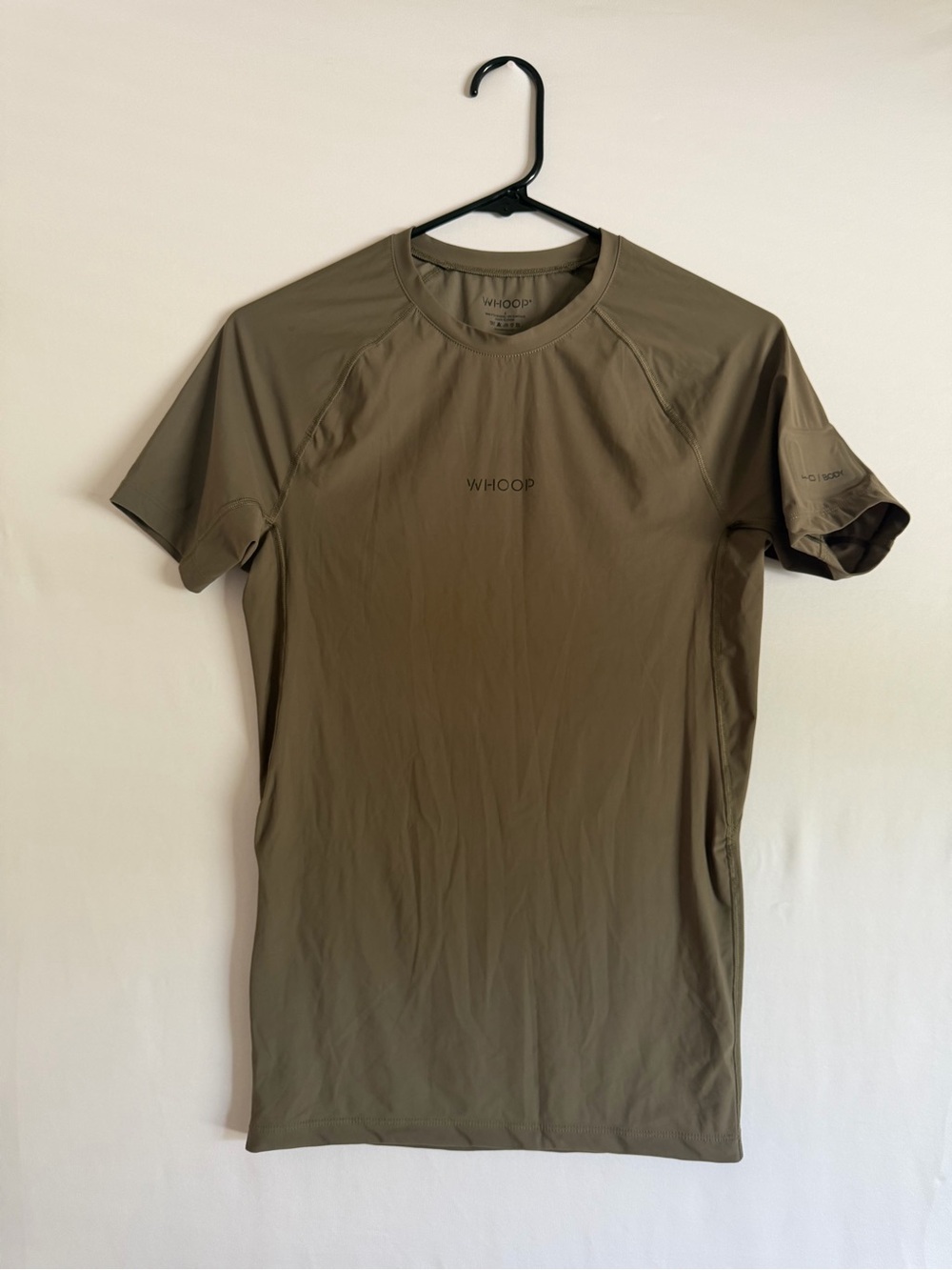 WHOOP 4.0 Any-Wear Compression Top S Olive Short Sleeve T-Shirt
